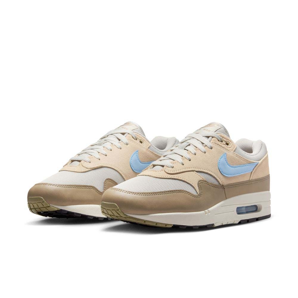 【NIKE】AIR MAX 1 ESS 運動鞋 男款 緩震 慢跑鞋 氣墊 奶茶色 FZ5808-009