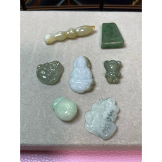 🙏阿彌陀佛🙏 翡翠 緬甸玉 無事牌 文昌筆 福袋 觀音 彌勒佛 吊墜 <No1~17>