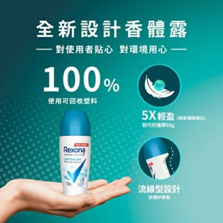 Rexona蕊娜制汗爽身香體露 清新舒棉 45ML