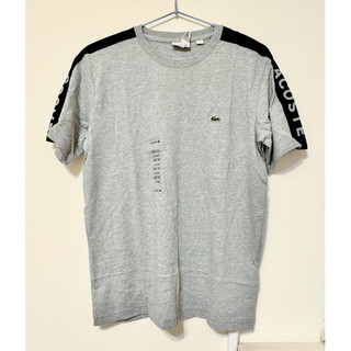 全新美國outlet購入正品～Lacoste 鱷魚🐊灰色青年款短袖上衣/短T，L號