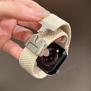 軍規運動錶帶 新款降落傘扣 適用 Apple Watch 10代 尼龍編織錶帶 9 8 7 6 SE 46mm 42mm