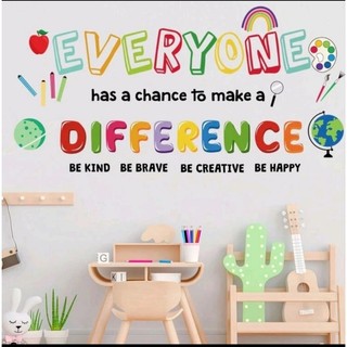 （現貨！隔日到貨免運）Everyone has a chance to make a difference壁貼/教室貼