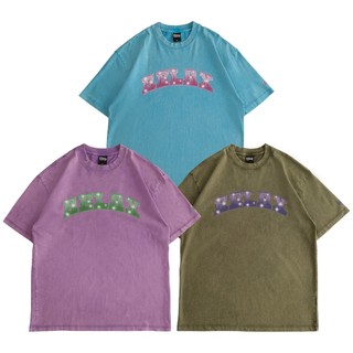 WEED Clothing - DIAMOND RELAX WASHED TEE 鑲鑽圖樣水洗上衣