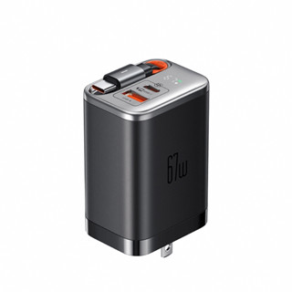 MCDODO麥多多 FreeGo 自帶伸縮線 PD 67W GaN 充電器 CH-411 快充頭 臺灣公司貨