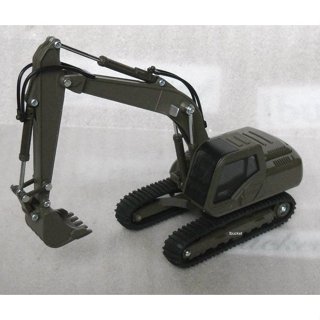 [丸山建機模型店] - - -DIAPET 1/52 軍綠色怪手挖土機模型