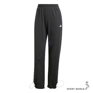 Adidas 長褲 女裝 抓絨 保暖 黑【運動世界】IM7698