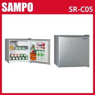 十倍蝦幣【SAMPO聲寶】47公升 二級能效 單門冰箱 SR-C05 宅配安裝，可回收舊機