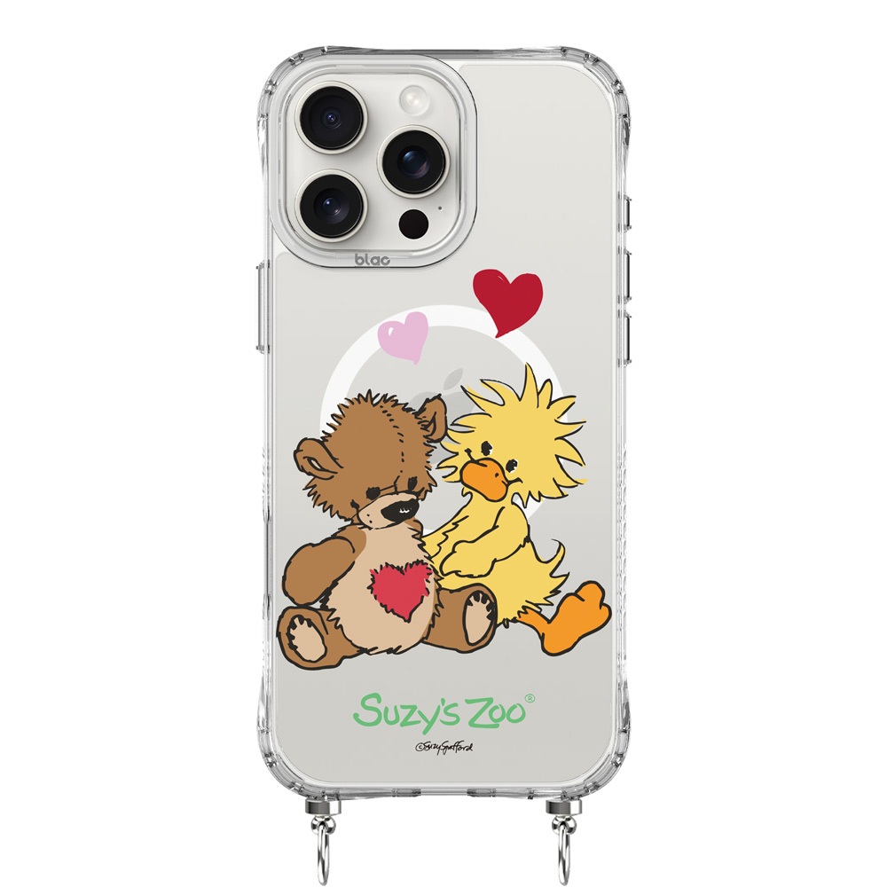 【TOXOXO】Suzy's Zoo｜相親相愛：冰川抗黃防摔MagSafe iPhone繩掛手機殼