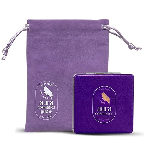 贈品請勿單獨下單【雅鄔樂aura】皮革質感小方鏡(贈 品牌絨布束口袋x1)｜台隆手創館