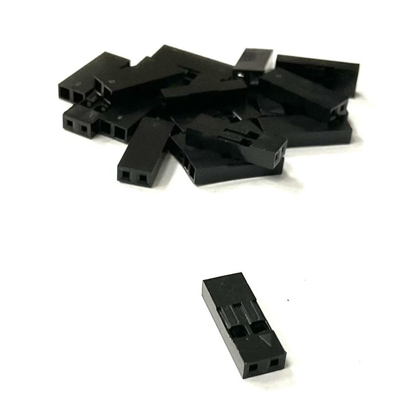 杜邦線膠殼 塑膠殼 黑色 2.54mm 杜邦線插頭 單排 1P/2P/3P/4P/5P/6P~12P