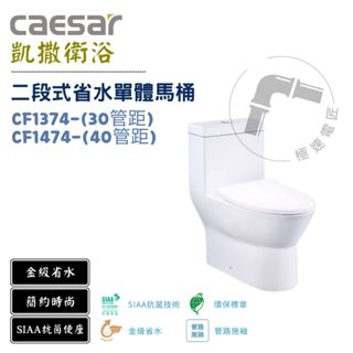 Caesar 凱撒 CF1374 / CF1474 金級二段式省水單體馬桶
