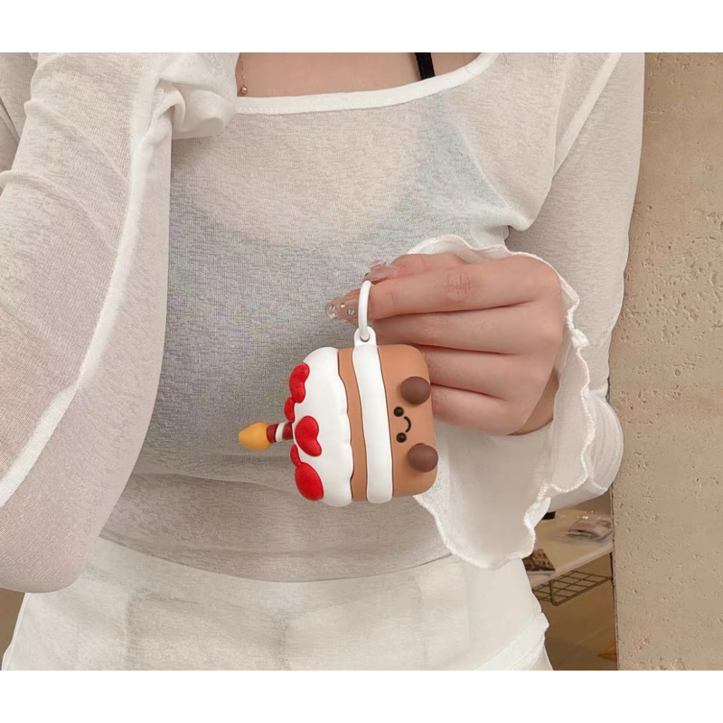 難哄 airpods 防塵套 保護套 耳機殼 草莓蛋糕 溫以凡 桑延 白敬亭 難哄周邊 可愛AirPods pro 二代