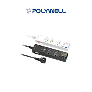 【POLYWELL】 20W 25W 快充電源延長線 4切3座 Type-C PD+QC雙協議 過載保護 自動斷電