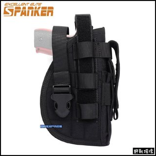 【野戰搖滾-生存遊戲】SPANKER 戰術手槍套、腰掛槍套【黑色、遊騎兵綠色】可搭配腿掛槍套 右手槍套 Glock M9