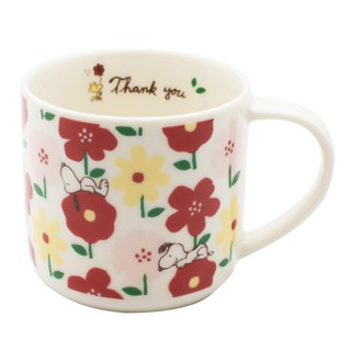 日本山加 YAMAKA Snoopy 陶瓷馬克杯 300ml 史努比 花海 SJ21992