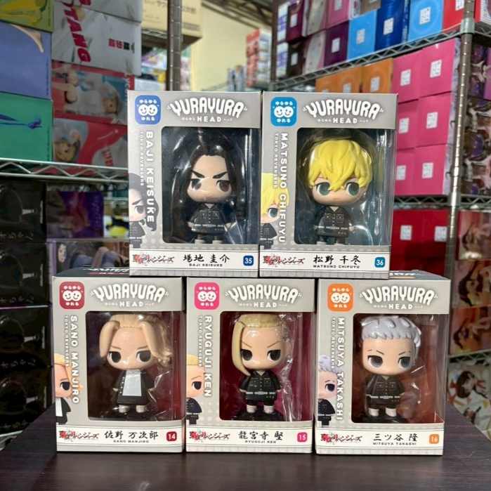 🌀日版客🌀 日版 東京復仇者 YURAYURA 佐野萬次郎 龍宮寺堅 三谷隆 場地圭介 松野千冬 Q版 搖頭 公仔