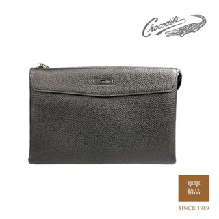 【寧寧精品*臺中皮夾35年專賣店】Crocodile 附手腕帶 真皮手拿包 現貨免運可刷卡 783-1 男長夾區
