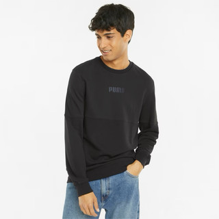 PUMA 基本系列Modern Basics圓領衫 男性 黑色 M號 589347