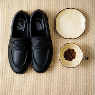 [unclev1966] 代購 VANS SKATE LOAFER 黑色 黑武士 皮革 日系 紳士 休閒 樂福鞋 滑板鞋