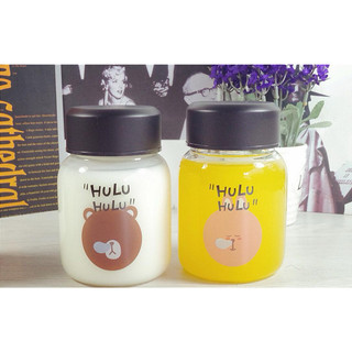 韓國創意可愛動物隨手杯200ml HULU玻璃杯牛奶杯