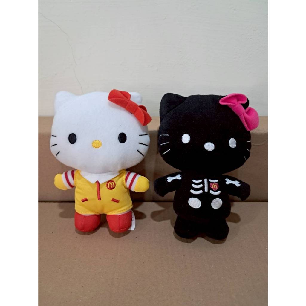 2012麥當勞娃娃 Hello Kitty  聯名款 玩偶 制服款 fairy骨頭款 16公分 6吋