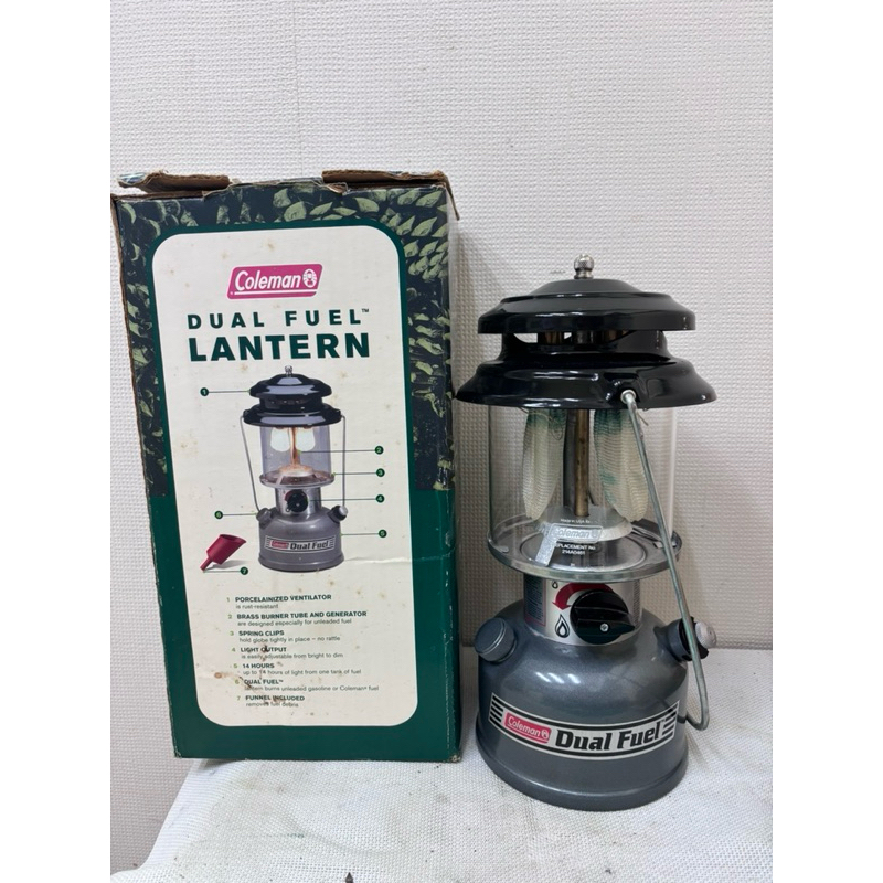 售 品名：全新盒裝美國Coleman285-700T DUAL FUEL雙燃料 汽化燈 數量：1 品相：全新 NIB