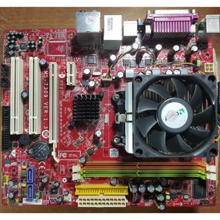 微星K9N6PGM2-V主機板+Athlon II X2 250處理器+DDR2 4GB記憶體整套賣、附檔板與CPU風扇