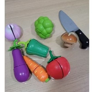 二手 hape 田園蔬菜切切樂 家家酒 木製玩具(九成新)