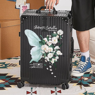 免運⭐學生 蝴蝶 行李箱 20吋 可登機 鋁框子母箱 ⭐卡通 拉桿箱 萬向輪 高顏值 耐用 旅行箱 男28吋kk5050