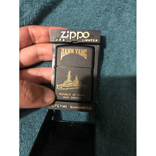 絕版 二手 Zippo 國軍 海軍 雄獅 建陽號 23 週年 煤油 打火機