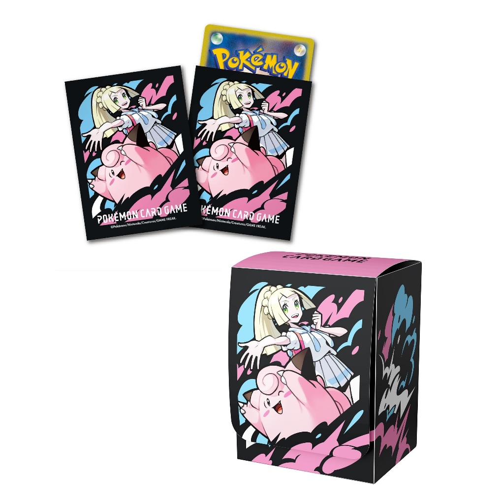 日本寶可夢中心 PTCG 莉莉艾 皮皮 卡套 卡盒 超電突圍 太晶慶典EX 對戰搭檔 熱風競技場