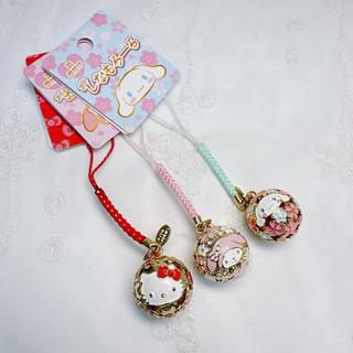 Sanrio 三麗鷗 Hello Kitty 美樂蒂 大耳狗 根付鈴 梅 鑰匙圈 掛飾 鈴鐺 吊飾