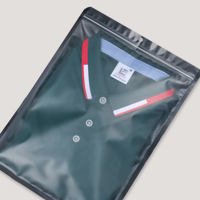 客製化 包裝袋 加厚黑色磨砂服裝拉鏈袋衣服收納PE自封袋塑料夾鏈袋包裝袋子定做