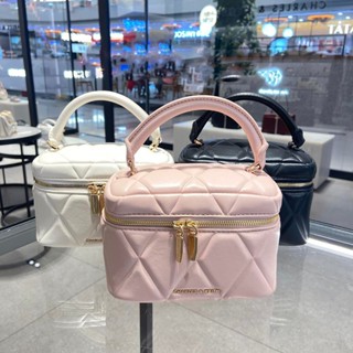 新加坡小ck菱格紋手提包 鏈條包 CHARLES & KEITH 專櫃代購 小香風斜挎包 化妝包 側揹包 單肩包 斜揹包