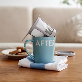 Afternoon Tea LOGO WORKS 不鏽鋼 馬克杯 有蓋子 附濾茶網 茶杯 杯子 300ml