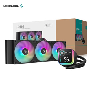 DeepCool 九州風神 LQ360 黑/360一體式水冷散熱器/磁吸數位顯示