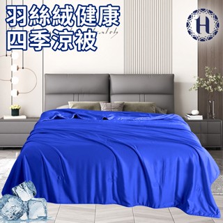 臺灣現貨（隔日出貨）【Hilton 希爾頓】四季羽絲絨健康涼被2.0Kg 薄被 四季被 能量被 涼被 冷氣被