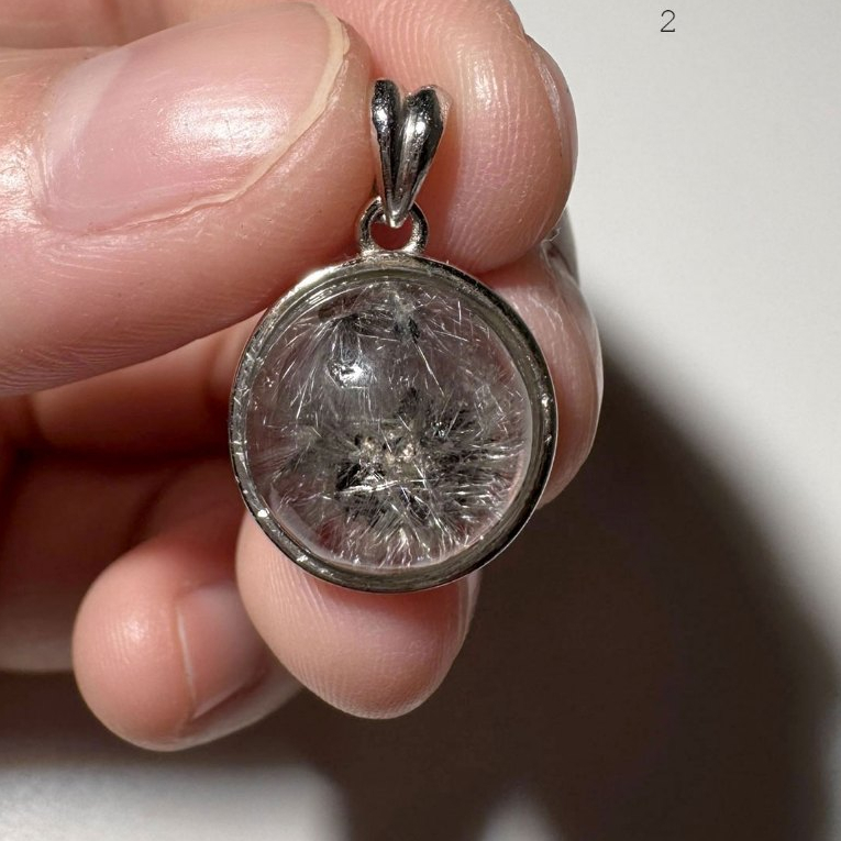 精品爆花黑銀鈦墜飾  黑銀鈦吊墜 編號2 黑銀鈦 【石至晶日】