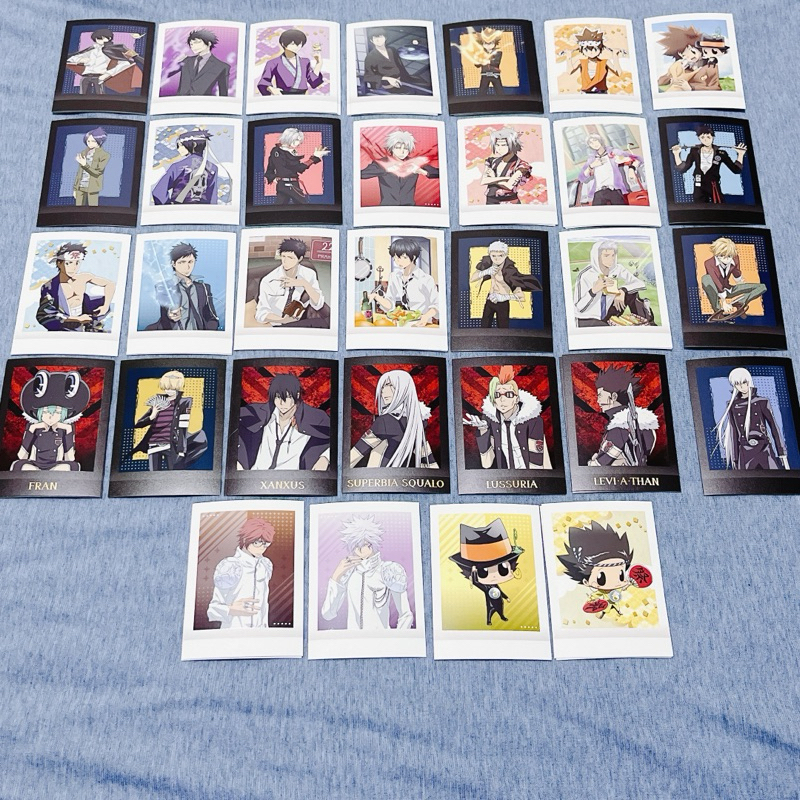 家庭教師 家教 拍立得 第二彈 雲雀 綱吉 六道骸 獄寺 山本 藍波 了平 弗蘭 貝爾 史庫瓦羅 xanxus 里包恩