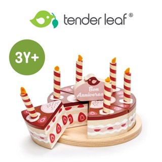 美國【Tender Leaf】法式草莓奶油蛋糕 木製玩具 兒童玩具 積木玩具 木質玩具 玩具 木頭玩具｜baby888