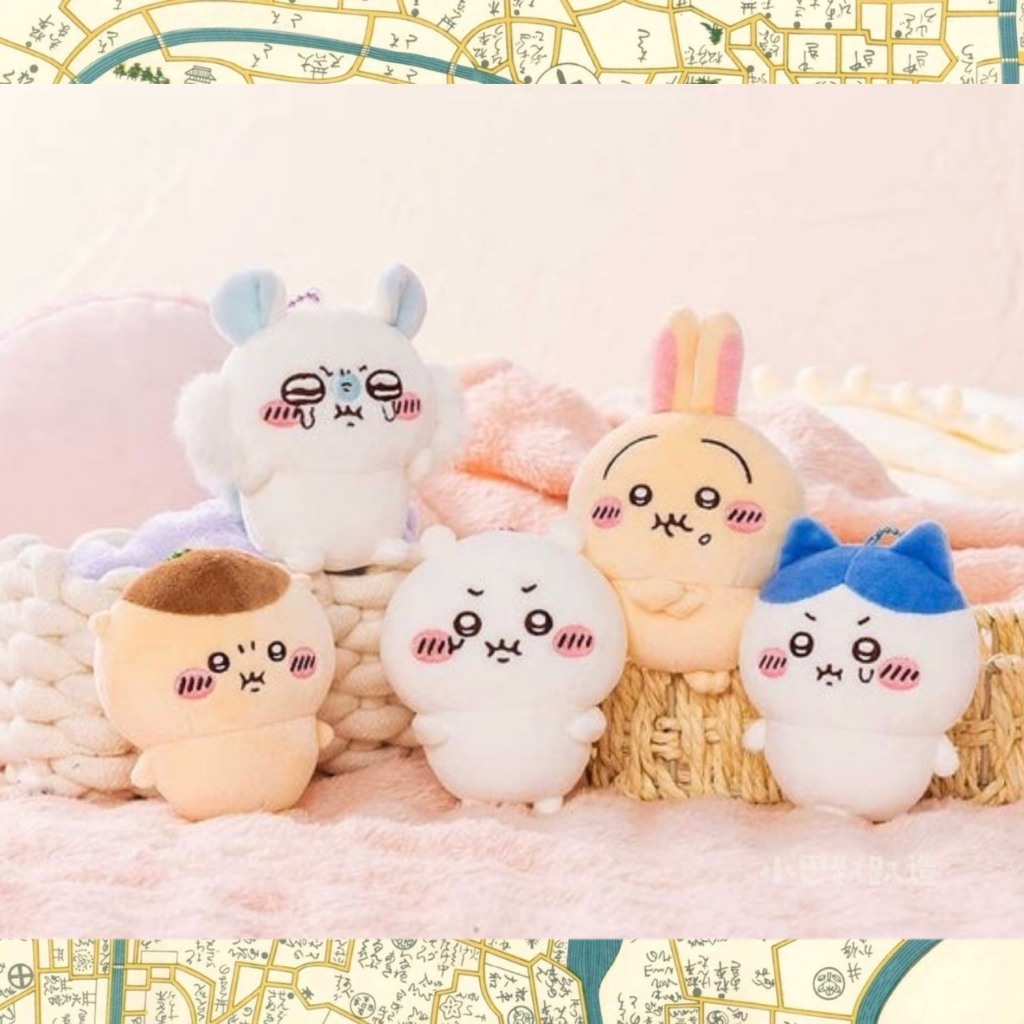 *《小巴趴趴造》現貨有發票！日本正品 吉伊卡哇系列娃娃吊飾【PUN系列】氣噗噗 吉伊卡哇 小八貓 兔兔 吊飾
