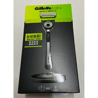 Gillette吉列 極光刮鬍刀1刀架2刀頭1底座 1組