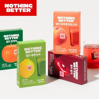 【現貨+預購】韓國Nothing Better LUV TEA 南瓜茶/紅豆茶/水蜜桃茶/檸檬綠茶