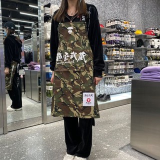 【 B.O.B 潮牌服飾代購 】AAPE X 麵屋武藏 限量圍裙（現貨馬上出）
