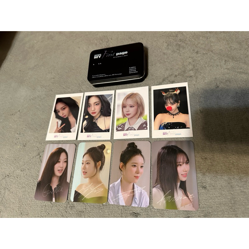 aespa  my first page電影套票珍藏小卡  karina winter ningning giselle