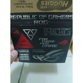 貼紙 ASUS 華碩 ROG 消光 黑底 信仰 電競 玩家 貼紙 標籤貼