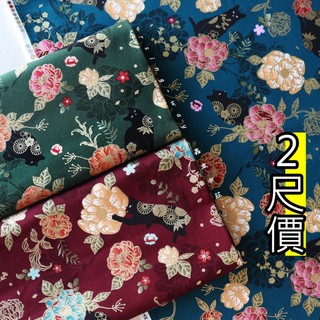 Ü優-燙金日風黑貓 [厚棉布] 台灣製 100%純棉 印花布 花 動物 手作包 桌巾 圍裙 抱枕 CF5501126鑫韋