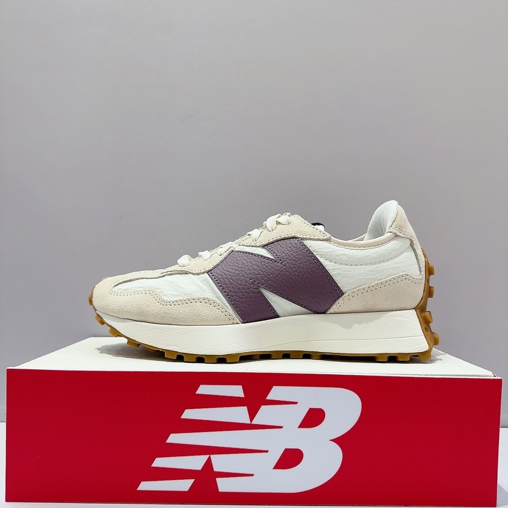 New Balance NB 327女生 紫色 B楦 麂皮 經典 復古 運動 休閒鞋 WS327FTC
