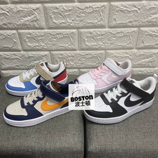 Nike 童鞋 Court Borough Low 中童 板鞋 休閒鞋 魔鬼氈 DV5457 黑 131 粉 105