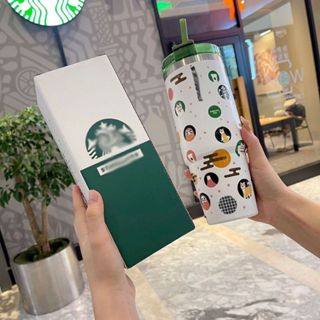 【限時特價】900ML招財貓大麥克吸管保溫杯304不鏽鋼高顏值大容量不鏽鋼杯便捷吸管咖啡杯YYDS